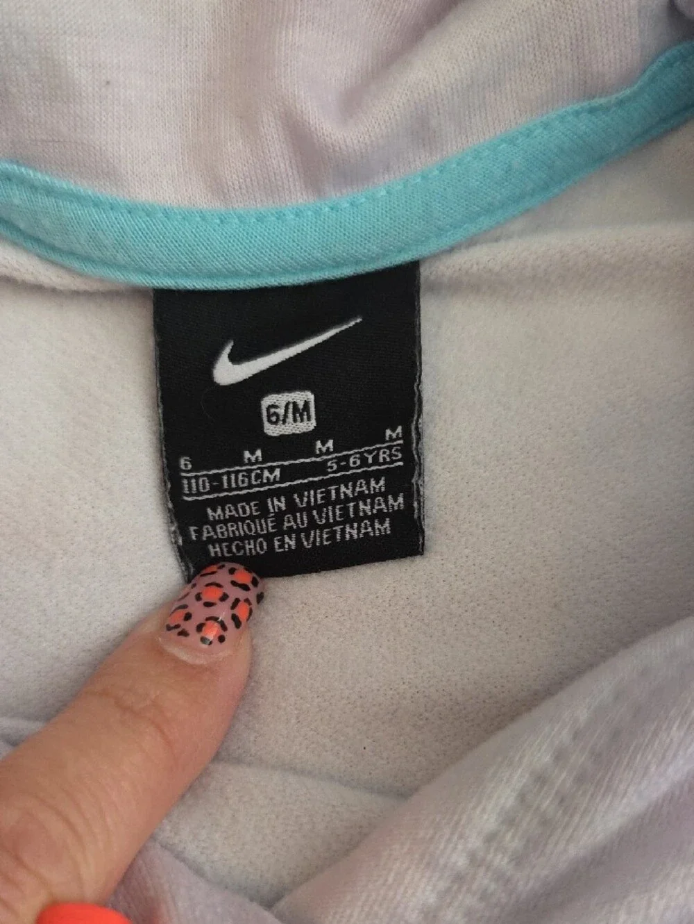 Nike Kids Pastel Tie-Dye Hoodie - Lavender with Mint Accents